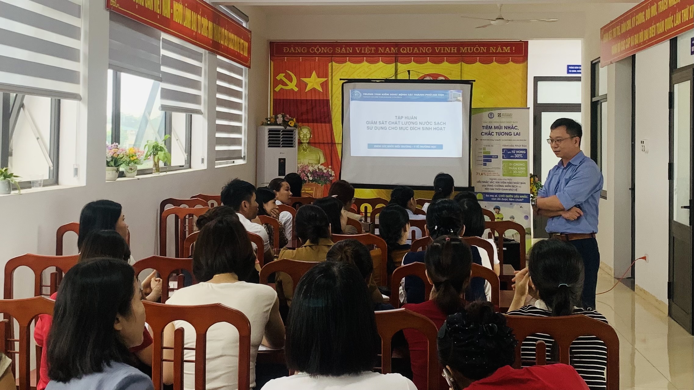 rạm Y tế xã Hạ Bằng tổ chức lớp bồi dưỡng nâng cao kiến thức về công tác vệ sinh, nội kiểm chất lượng nước sử dụng cho mục đích sinh hoạt năm 2026